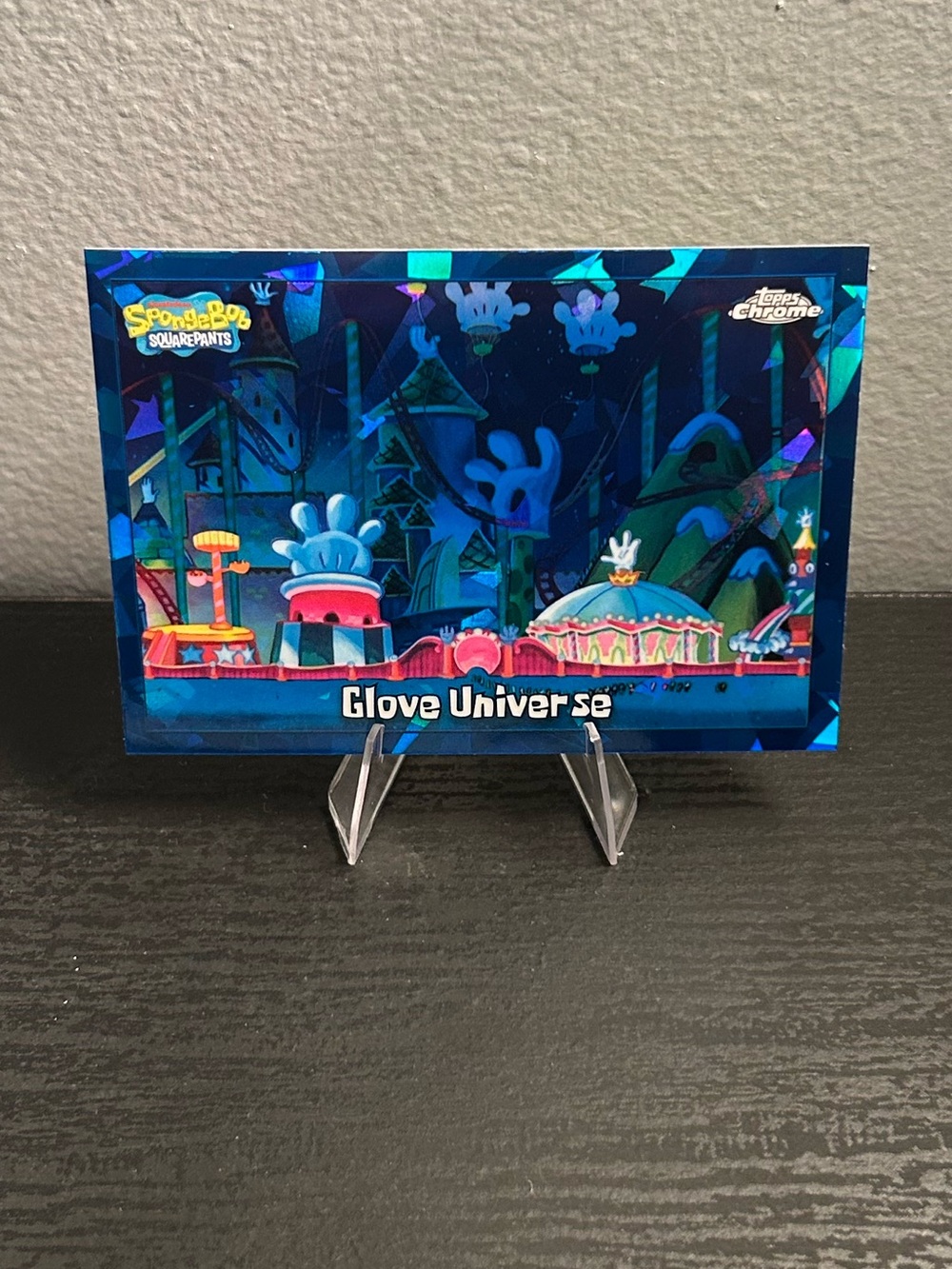 Topps Chrome SpongeBob SquarePants Blue Sapphire card- 25th Anniversary edition